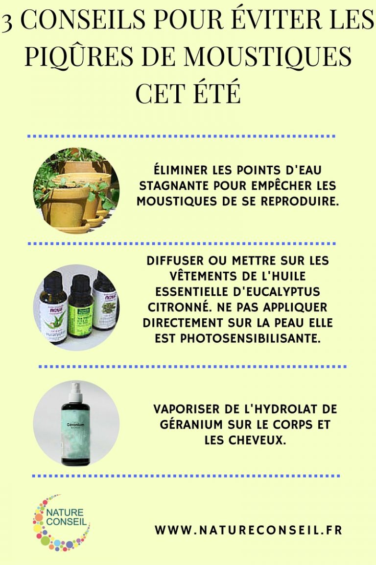 3 conseils pour éviter les piqûres de moustiques cet été.